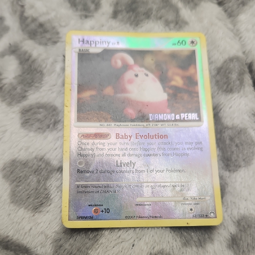 Happiny Pokémon Card